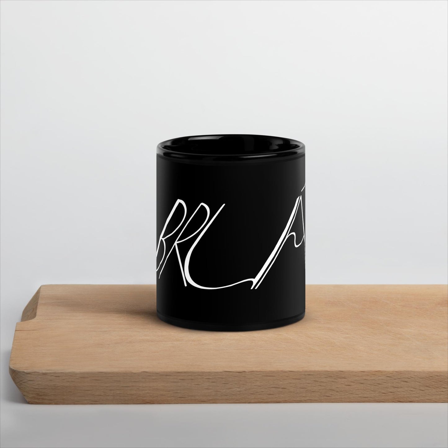 Bruá | Caneca brilhante preta